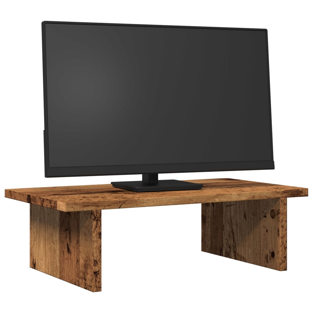 Vidaxxl Monitorständer 50x27x15 cm verarbeitetes Holz, altholzfarben