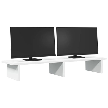 Vidaxx Monitorständer 100x27x15 cm Holzwerkstoff weiß