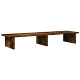 VidaXL Monitorständer 100x27x15 cm verarbeitetes Holz, geräucherte Eiche