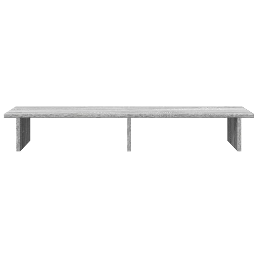 Vidaxxl-Monitorständer 100 x 27 x 15 cm, Holzwerkstoff, graue Sonoma-Eiche