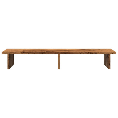 Vidaxxl Monitorständer 100x27x15 cm verarbeitetes Holz, altholzfarben
