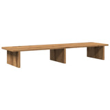 VidaXL Monitorständer 100 x 27 x 15 cm, handgefertigtes Holz, handgefertigte Eiche