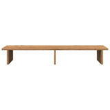 VidaXL-Monitorständer 100 x 27 x 15 cm, handgefertigtes Holz, handgefertigte Eiche