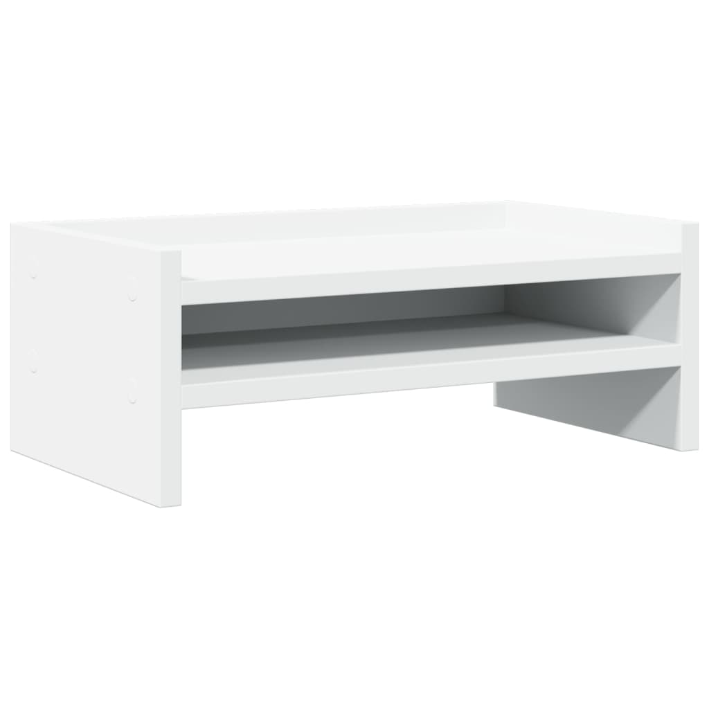 Vidaxxl Monitorständer 42x24x16 cm, Holzwerkstoff weiß