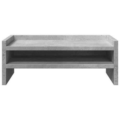 Vidaxxl Monitorständer 42x24x16 cm, Holzwerkstoff, Betongrau