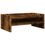 Vidaxxl Monitorständer 42x24x16 cm verarbeitetes Holz, geräucherte Eiche