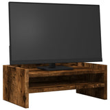 Vidaxxl Monitorständer 42x24x16 cm verarbeitetes Holz, geräucherte Eiche