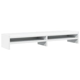 VidaXL Monitorständer 100x24x16 cm Holzwerkstoff weiß