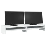 VidaXL Monitorständer 100x24x16 cm Holzwerkstoff weiß
