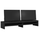 Vidaxxl Monitorständer 100x24x16 cm verarbeitetes Holz schwarz