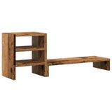 Vidaxxl Monitorständer mit Schreibtisch-Organizer Holz, altholzfarben