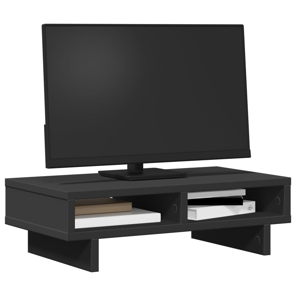 Vidaxxl Monitorständer 50x27x15 cm verarbeitetes Holz schwarz