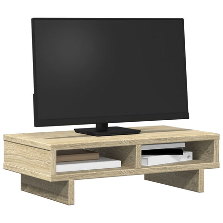 Vidaxxl Monitorständer 50x27x15 cm, Holzwerkstoff Sonoma-Eiche-farbig