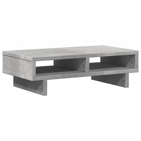 Vidaxxl Monitorständer 50x27x15 cm, Holzwerkstoff, Betongrau