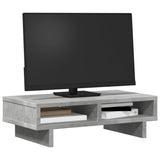 Vidaxxl Monitorständer 50x27x15 cm, Holzwerkstoff, Betongrau