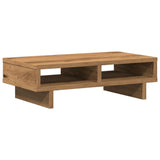 VidaXL-Monitorständer 50 x 27 x 15 cm, handgefertigtes Holz, handwerkliche Eichenfarbe
