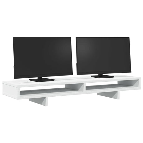 Vidaxx Monitorständer 100x27x15 cm Holzwerkstoff weiß