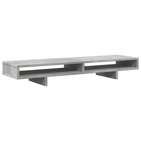 Vidaxxl Monitorständer 100x27x15 cm, Holzwerkstoff, Betongrau