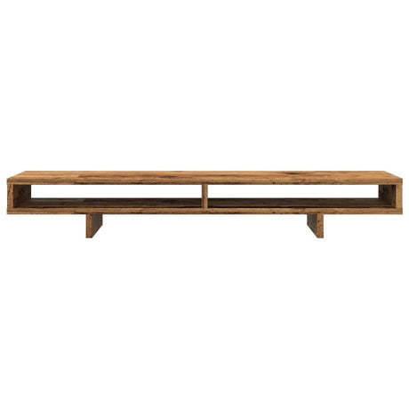 Vidaxxl Monitorständer 100x27x15 cm verarbeitetes Holz, altholzfarben