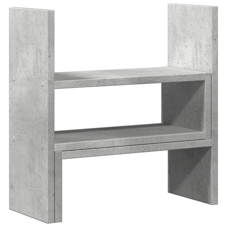 Vidaxx Schreibtisch-Organizer 40 x 17 x 41 cm, Holzwerkstoff, Betongrau