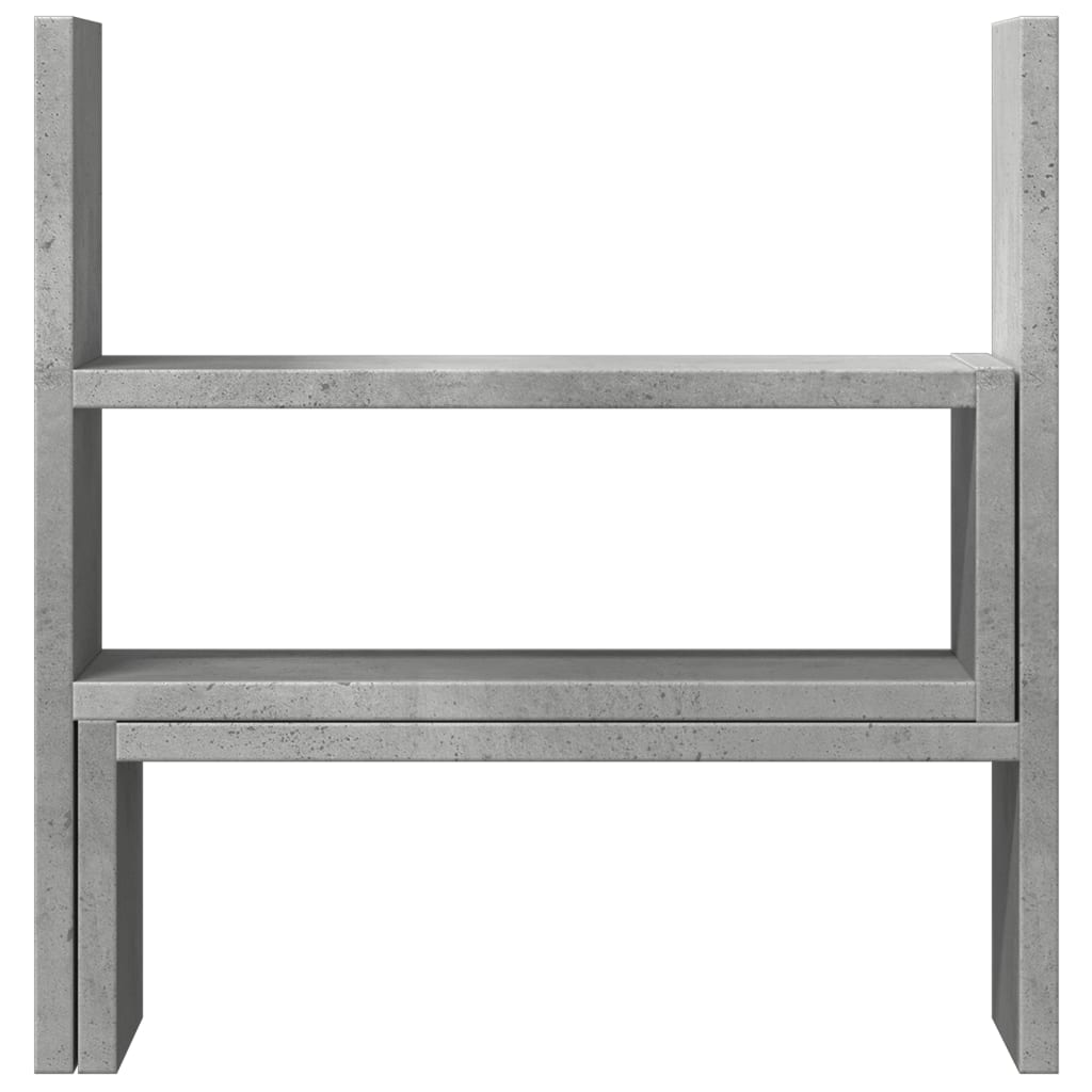 Vidaxx Schreibtisch-Organizer 40 x 17 x 41 cm, Holzwerkstoff, Betongrau