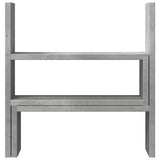 Vidaxx Schreibtisch-Organizer 40 x 17 x 41 cm, Holzwerkstoff, Betongrau
