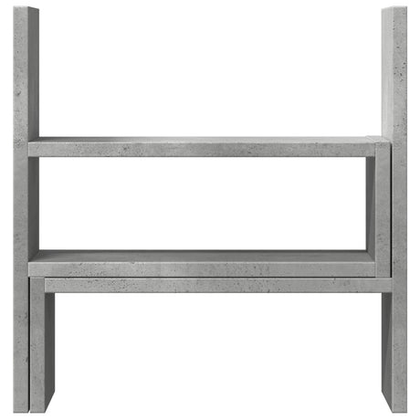 Vidaxx Schreibtisch-Organizer 40 x 17 x 41 cm, Holzwerkstoff, Betongrau