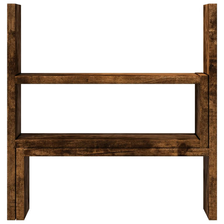 Vidaxx Schreibtisch-Organizer 40 x 17 x 41 cm, verarbeitetes Holz, Farbe geräucherte Eiche