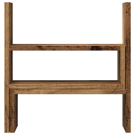 Vidaxx Schreibtisch-Organizer 40 x 17 x 41 cm, fertiges Holz, altholzfarben