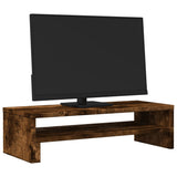 Vidaxxl Monitorständer 54x22x15 cm verarbeitetes Holz, geräucherte Eiche