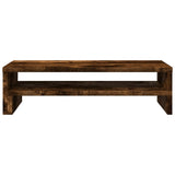 Vidaxxl Monitorständer 54x22x15 cm verarbeitetes Holz, geräucherte Eiche
