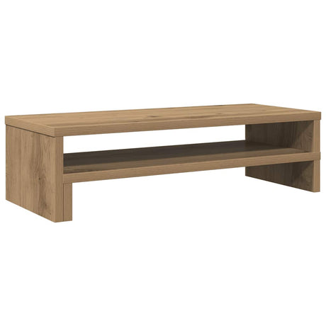 VidaXL Monitorständer 54 x 22 x 15 cm, handgefertigtes Holz, handwerkliche Eichenfarbe