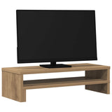VidaXL Monitorständer 54 x 22 x 15 cm, handgefertigtes Holz, handwerkliche Eichenfarbe