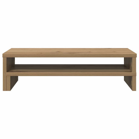 Vidaxxl-Monitorständer 54 x 22 x 15 cm, handgefertigtes Holz, handwerkliche Eichenfarbe