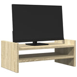 Vidaxxl Monitorständer 50x27x20 cm, Holzwerkstoff Sonoma-Eiche-farbig
