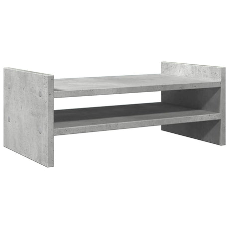 Vidaxxl Monitorständer 50x27x20 cm Holzwerkstoff Betongrau