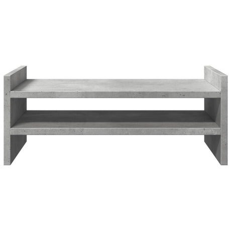 Vidaxxl Monitorständer 50x27x20 cm Holzwerkstoff Betongrau