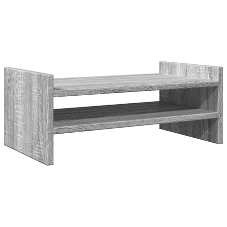 Vidaxxl Monitorständer 50 x 27 x 20 cm, Holzwerkstoff, graue Sonoma-Eiche