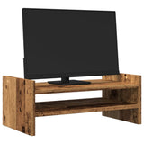 Vidaxxl Monitorständer 50x27x20 cm verarbeitetes Holz, altholzfarben
