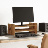 Vidaxxl Monitorständer 50x27x20 cm verarbeitetes Holz, altholzfarben