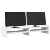 VidaXL Monitorständer 100x27x20 cm Holzwerkstoff weiß