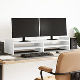 VidaXL Monitorständer 100x27x20 cm Holzwerkstoff weiß