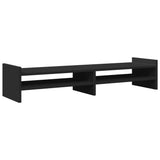 Vidaxxl Monitorständer 100x27x20 cm verarbeitetes Holz schwarz