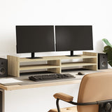 Vidaxxl Monitorständer 100x27x20 cm, Holzwerkstoff Sonoma-Eiche-farbig