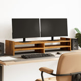 Vidaxxl Monitorständer 100x27x20 cm verarbeitetes Holz, altholzfarben
