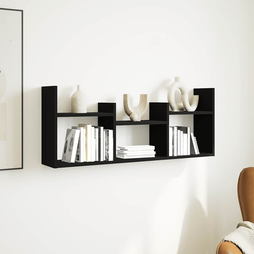 Vidaxl wandkast 100x18x40 cm bewerkt hout zwart