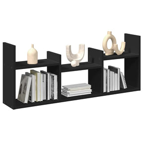Vidaxl wandkast 100x18x40 cm bewerkt hout zwart