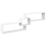 Vidaxl wandkast 158x18x53 cm bewerkt hout wit