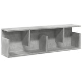 Vidaxl wandkast 100x20x30 cm bewerkt hout betongrijs