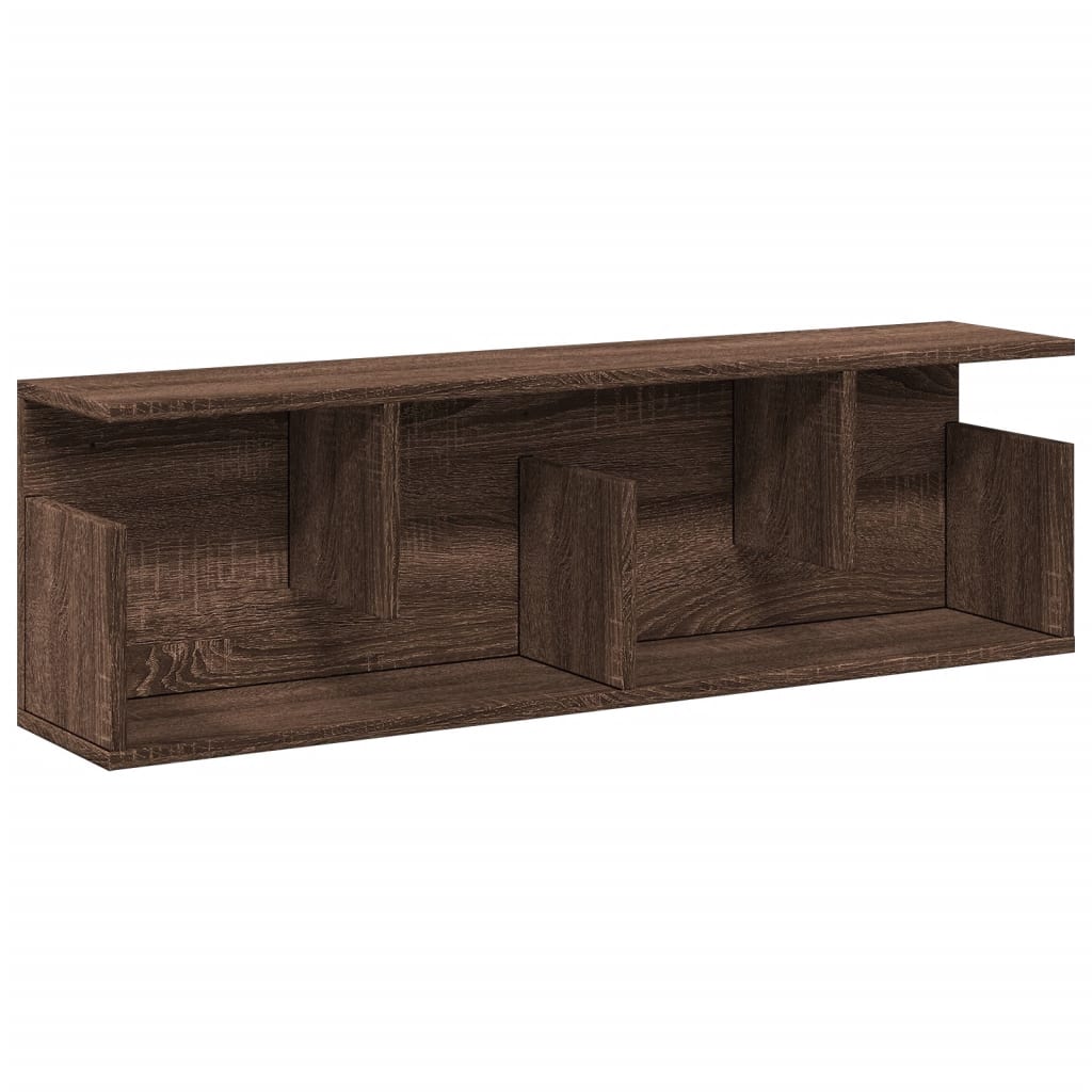 Vidaxl wandkast 100x20x30 cm bewerkt hout bruin eikenkleur